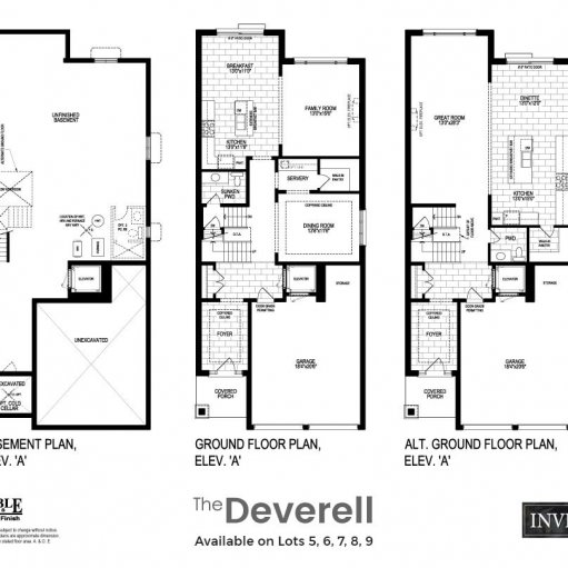 deverell floorplan elevation a